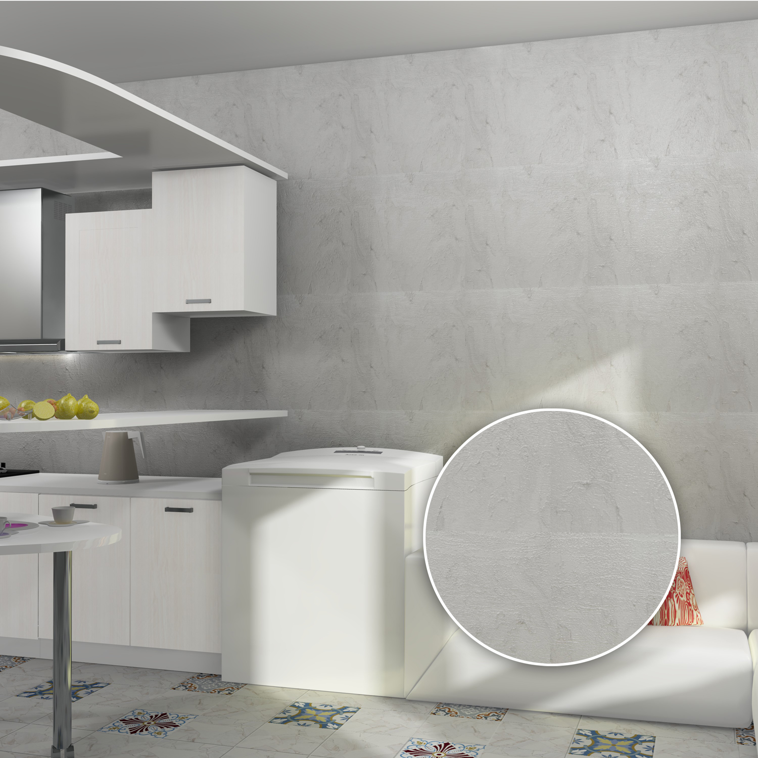 Панель Лофт бетон СПБ-10, кухонный интерьер
