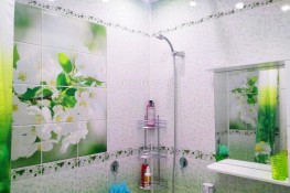 Панели ПВХ  3D Novita «Вишня», отделка ванной комнаты, фото 2