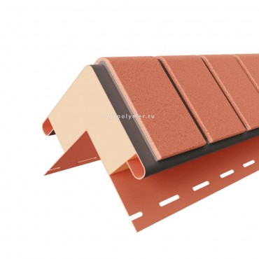 Угол к термосайдингу красный